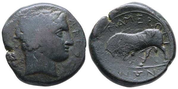 Sicily, Messana. The Mamertinoi, c. 275-264 BC. Æ Quadruple Unit (28 mm, 17.91 g).