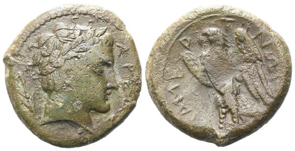 Sicily, Messana. The Mamertinoi, c. 275-264 BC. Æ Double Unit (23 mm, 7.01 g).