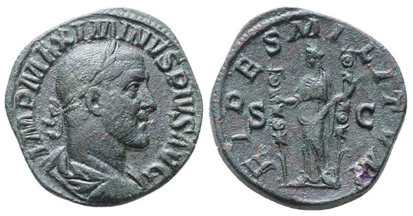 Maximinus I (235-238). Æ Sestertius (28mm, 17.59g).  - Auction Greek, Roman, Byzantine Coins - Bertolami Fine Art - Prague