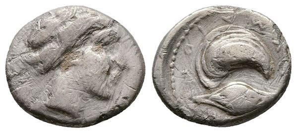 Southern Campania, Cumae, c. 420-385 BC. AR Didrachm (20mm, 6.01g).