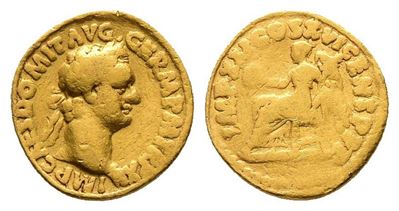 Domitian (81-96). Av Quinarius (15mm, 3.62g).