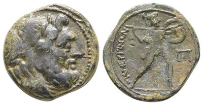 Sicily, Messana, The Mamertinoi, C. 211-208 Bc. Æ Pentonkion (18 MM, 3.90 G).