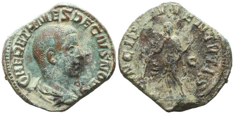 Herennius Etruscus Caesar (249–251), Sestertius, Roma, 250–251 — bronzo (Æ)
