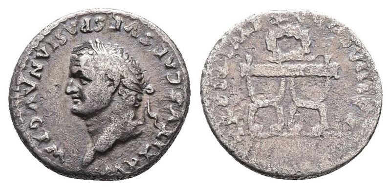 Titus (79-81). Ar Denarius (18mm, 2.61g).