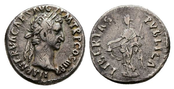 Nerva (96-98). AR Denarius (17mm, 3.34g).