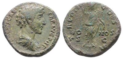 Marcus Aurelius (caesar, 139-161). Æ As (26mm, 11.57g).