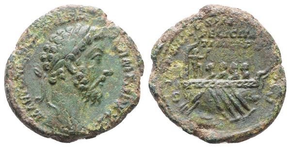 Marcus Aurelius (161-180). Æ As (27mm, 10.14g).  - Auction Greek, Roman, Byzantine Coins - Bertolami Fine Art - Prague