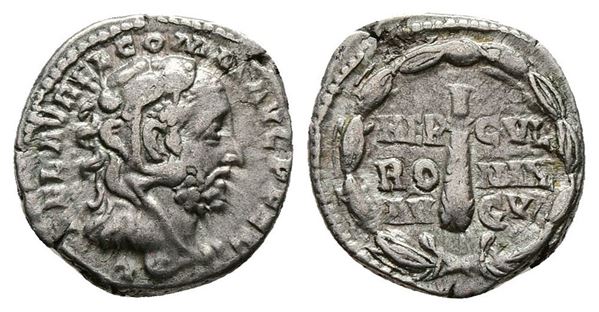 Commodus (177-192). AR Denarius (17mm, 3.29g).  - Auction Greek, Roman, Byzantine Coins - Bertolami Fine Art - Prague