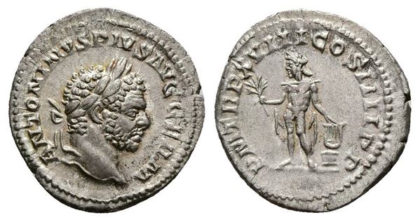 Caracalla (198-217). AR Denarius (19mm, 2.74g).