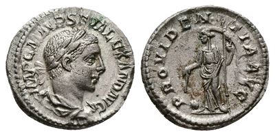 Severus Alexander (222-235). Ar Denarius (18mm, 2.91g).
