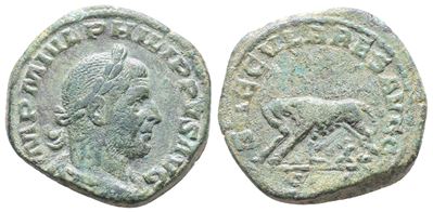 Philip i (244-249). Æ Sestertius (29mm, 21.09g).