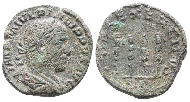 Philip i (244-249). Æ As (27mm, 13.93g).