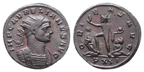 Aurelian (270-275). Antoninianus (20mm, 3.45g).  - Auction Greek, Roman, Byzantine Coins - Bertolami Fine Art - Prague