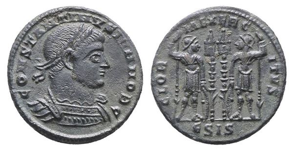 Constantine II (Caesar, 316-337). Æ Follis (18mm, 2.11g).