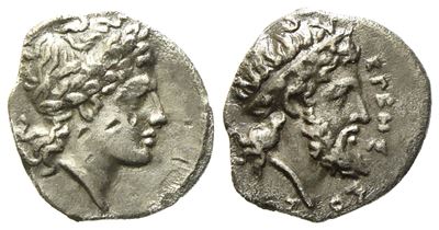 Sicily, Herbessos (C. 339/8-335 Bc), Litra; Ar (0,69 G; 10,7 MM)