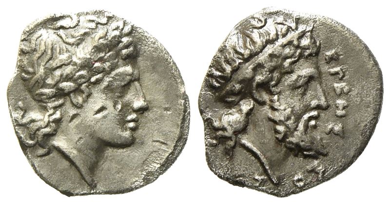 Sicily, Herbessos (C. 339/8-335 Bc), Litra; Ar (0,69 G; 10,7 MM)