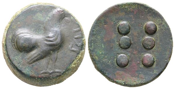 Sicily, Panormos as Ziz, c. 415-405 BC. Æ Hemilitron or Hexonkion (24 mm, 12.49 g).  - Auction Greek, Roman and Byzantine Coins	 - Bertolami Fine Art - Prague