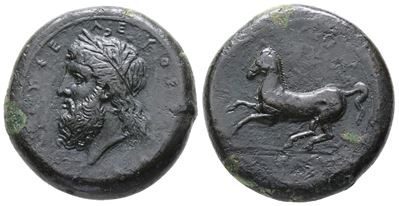 Sicily, Syracuse, C. 339/8-334 Bc. Æ Dilitron (28 MM, 20.44 G).