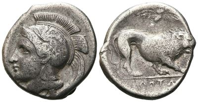 Northern Lucania, Velia, C. 400-340 Bc. Ar Didrachm (21 MM, 7.11 G).