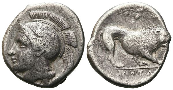 Northern Lucania, Velia, c. 400-340 BC. AR Didrachm (21 mm, 7.11 g).  - Auction GREEK & ROMAN PROVINCIAL COINS AND NUMISMATIC LITERATURE Including a wide selection of Alexandrian Coins from the Dattari Collection - Bertolami Fine Art - Prague