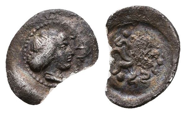 Sicily, Syracuse, c. 415-405 BC. AR Trionkion (9.5 mm, 0.17 g).