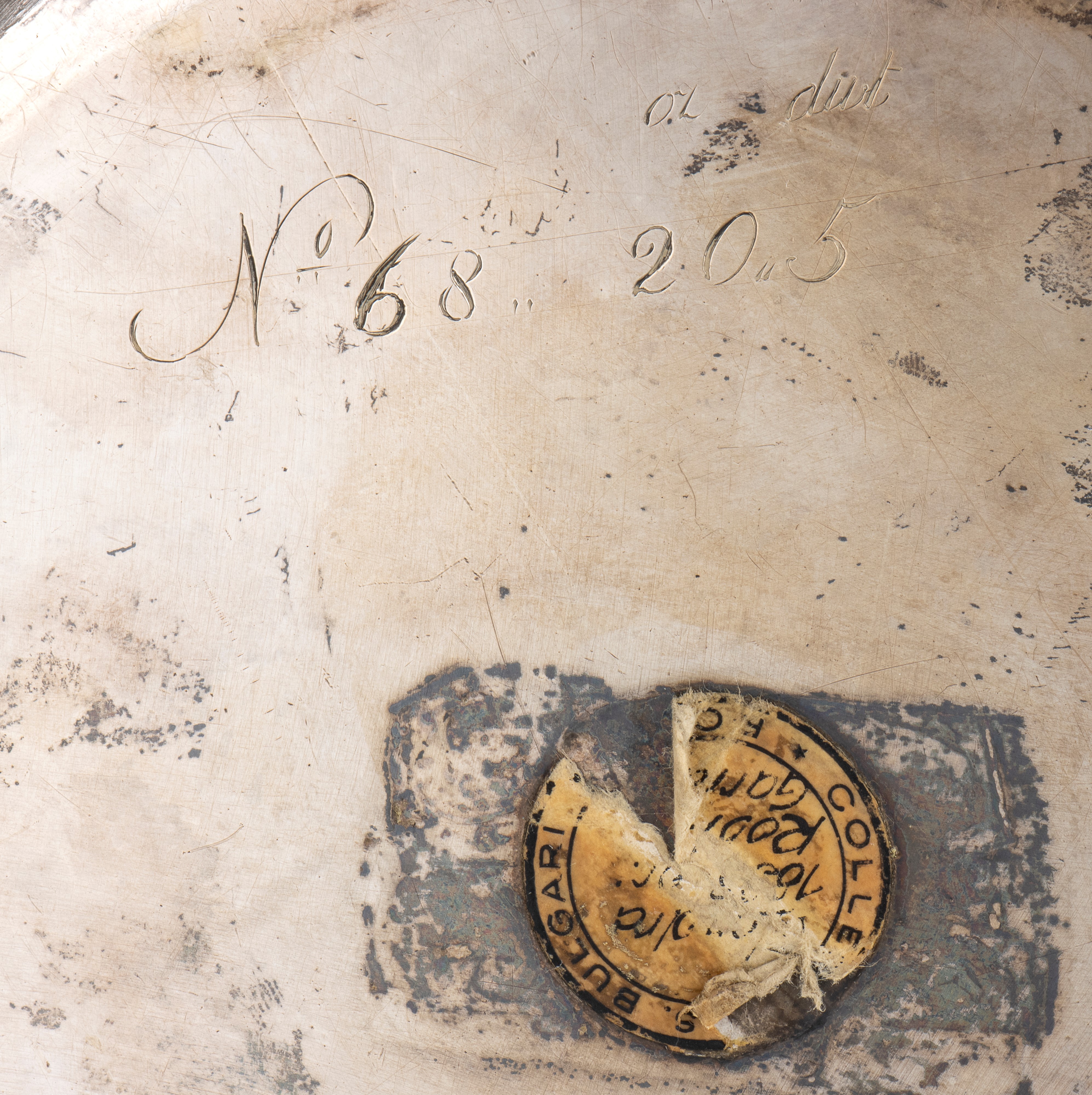 Sei piatti vittoriani inglesi in argento