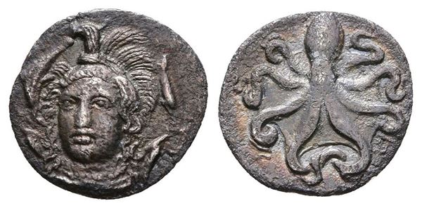Sicily, Syracuse, c. 415-405 BC. AR Litra (12 mm, 0.66 g).