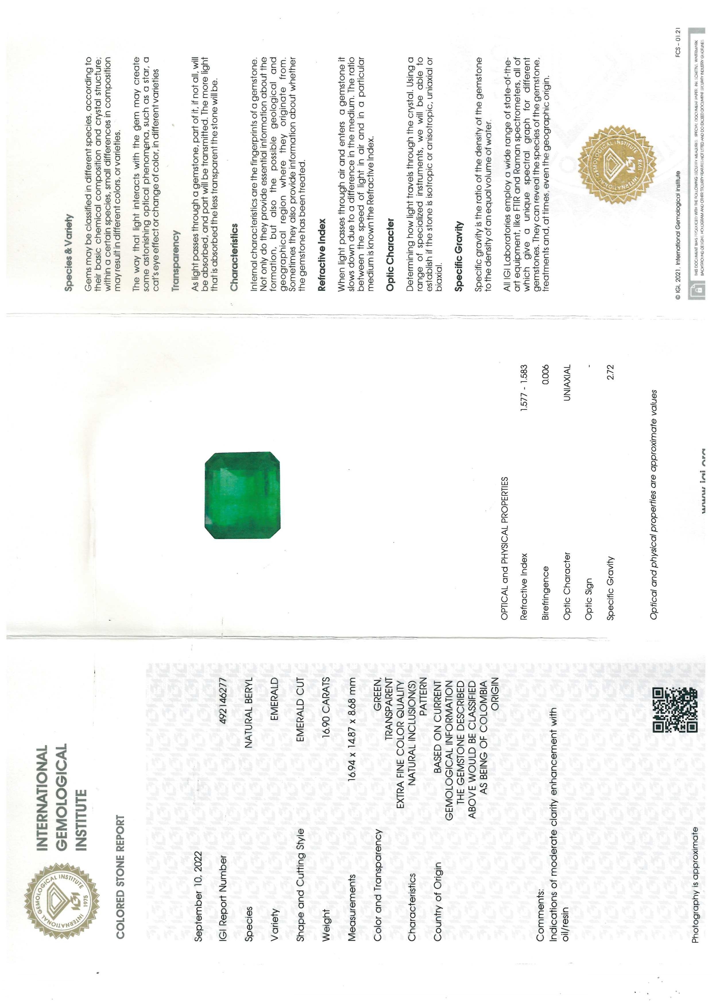 Anello in oro con smeraldo (colombiano) rubini e diamanti