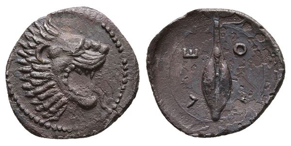 Sicily, Leontinoi, c. 450-440 BC. AR Litra (13 mm, 0.77 g).