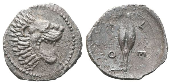 Sicily, Leontinoi, c. 450-440 BC. AR Litra (13 mm, 0.77 g).