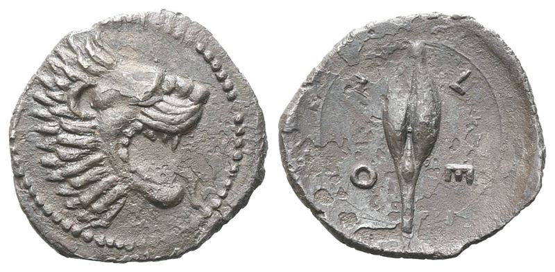 Sicily, Leontinoi, C. 450-440 Bc. Ar Litra (13 MM, 0.77 G).