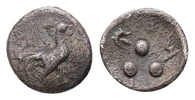 Sicily, Panormos As Ziz, C. 425-415 Bc. Ar Tetras Or Trionkion (7 MM, 0.18 G).