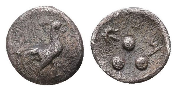 Sicily, Panormos as Ziz, c. 425-415 BC. AR Tetras or Trionkion (7 mm, 0.18 g).