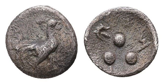 Sicily, Panormos As Ziz, C. 425-415 Bc. Ar Tetras Or Trionkion (7 MM, 0.18 G).