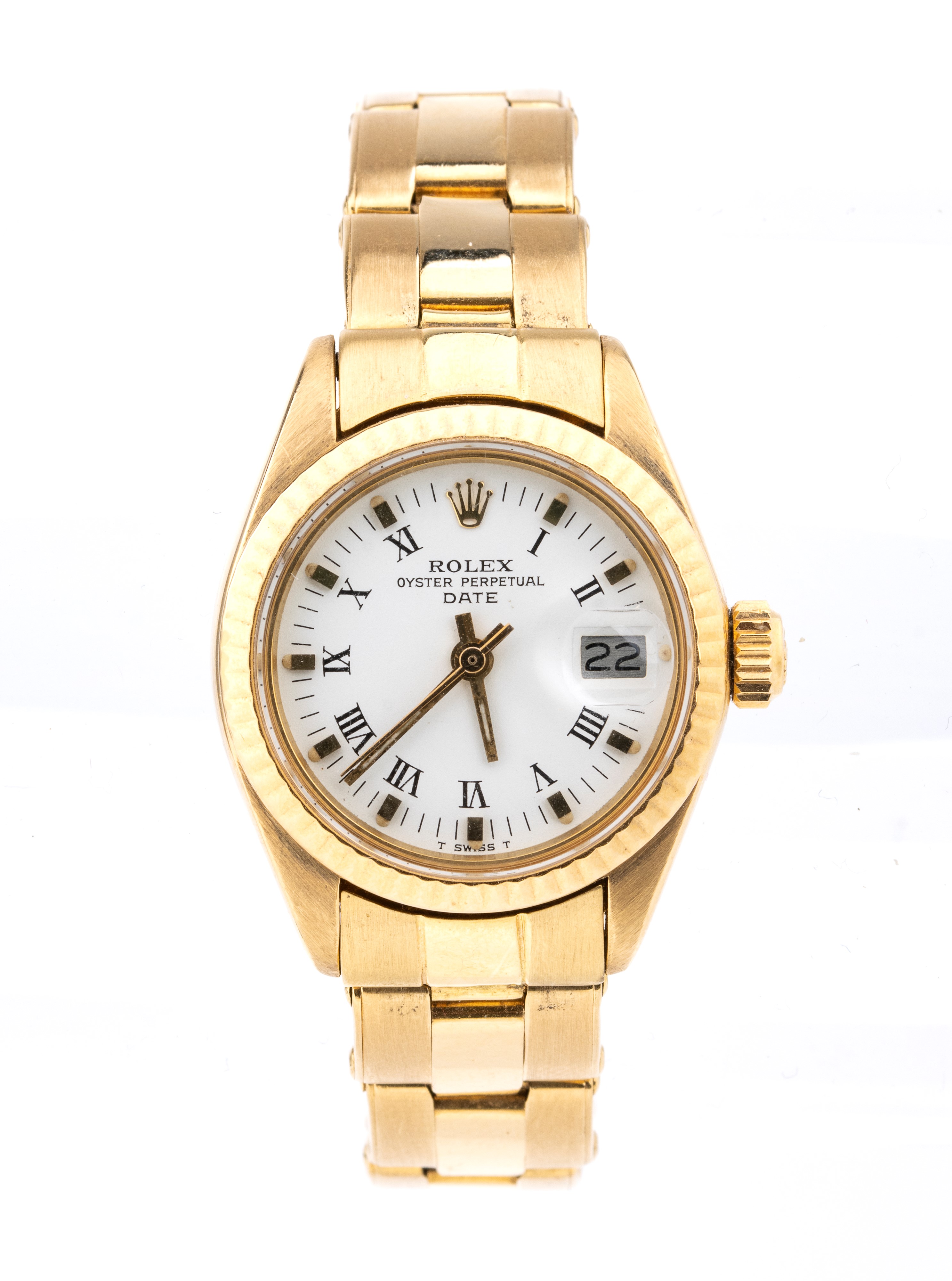 Oyster Perpetual Lady Date: orologio da polso in oro