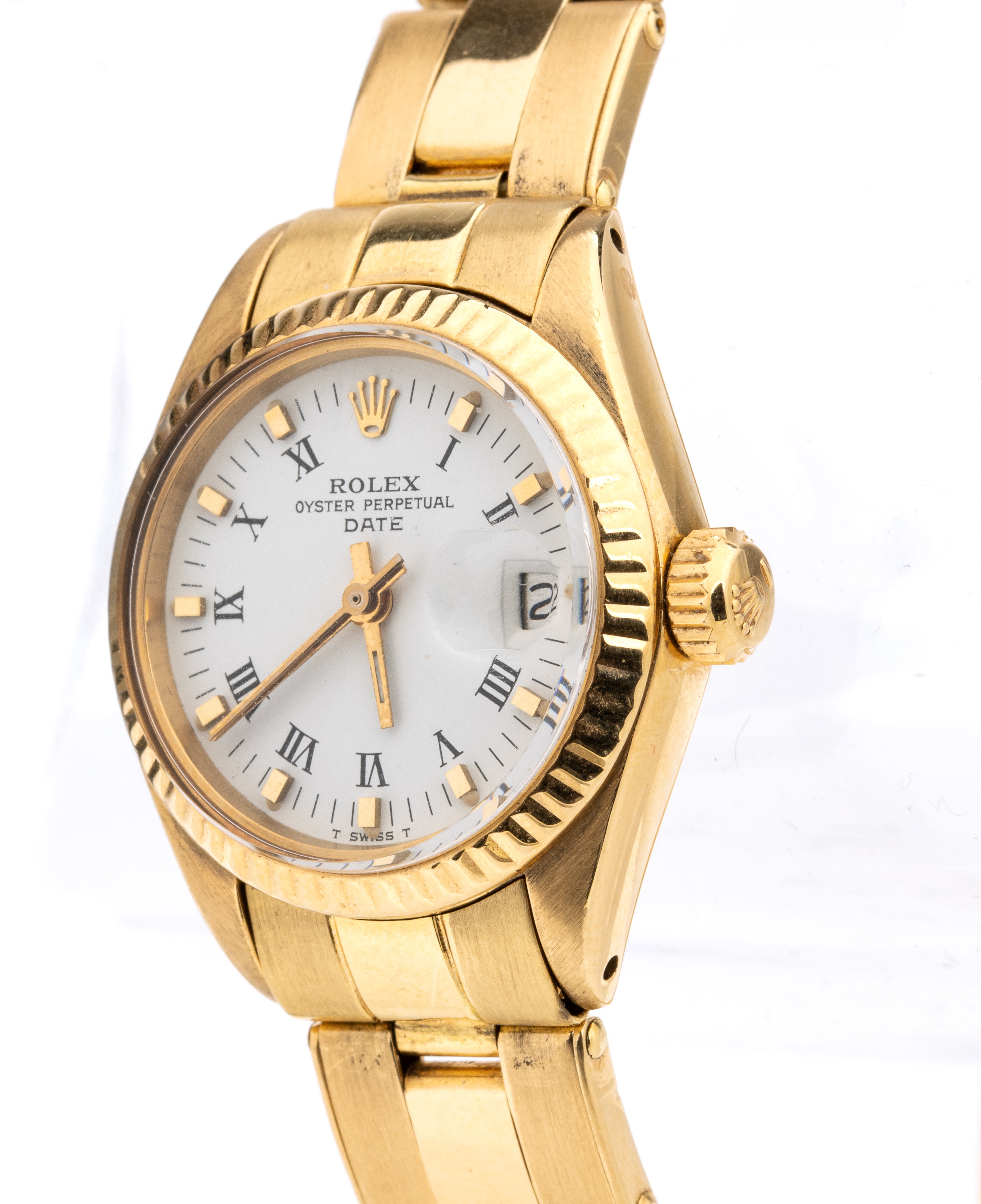 Oyster Perpetual Lady Date: orologio da polso in oro