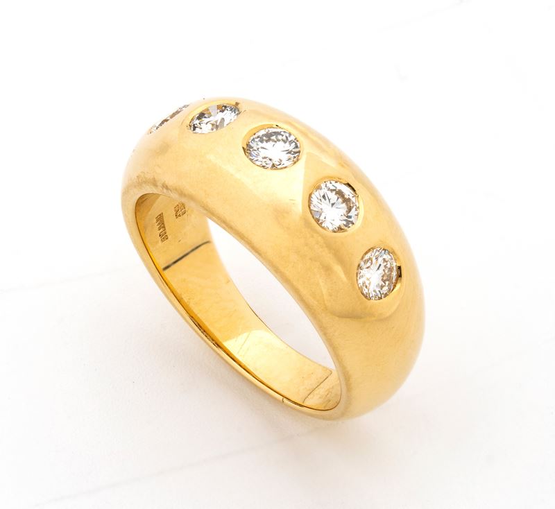 Anello in oro e diamanti