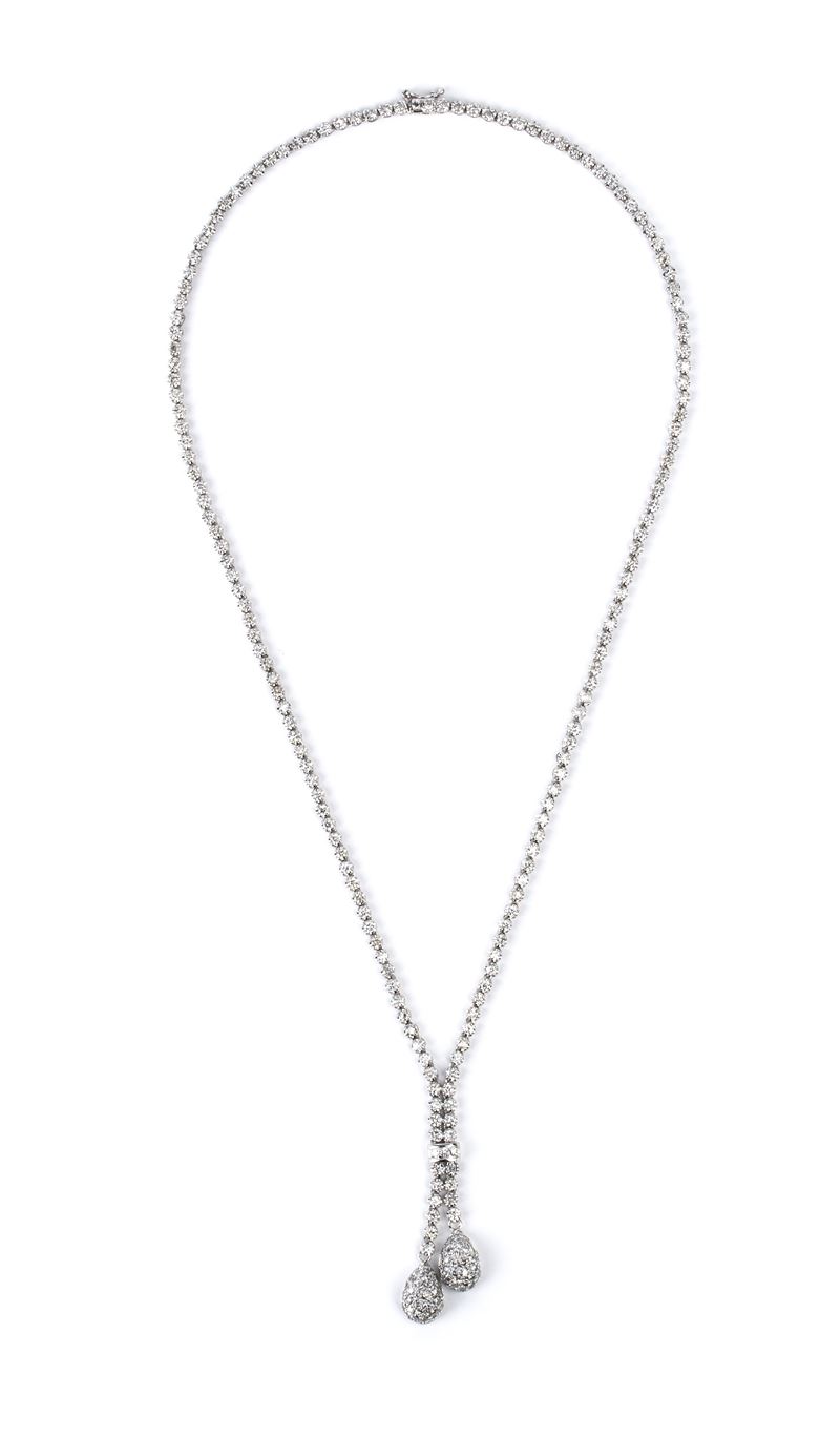 Collana oro e diamanti