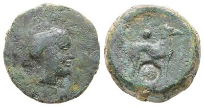 Sicily, Segesta, C. 416-415 Bc. Æ Hexas (16 MM, 4.13 G).
