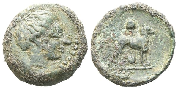 Sicily, Segesta, c. 420-415 BC. Æ Hexas (16 mm, 3.17 g).