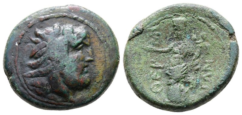 Sicily, Himera As Thermai Himerensis, C. 250-200 Bc. Æ (21.5mm, 7.31g).