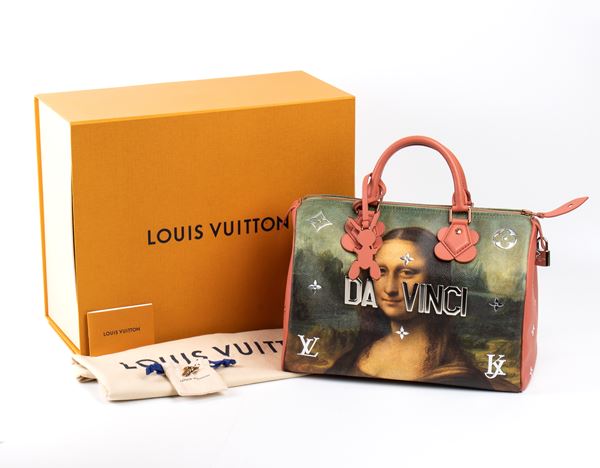 Louis Vuitton -  Speedy 30 bag Master Collection Da Vinci by Jeff Koons