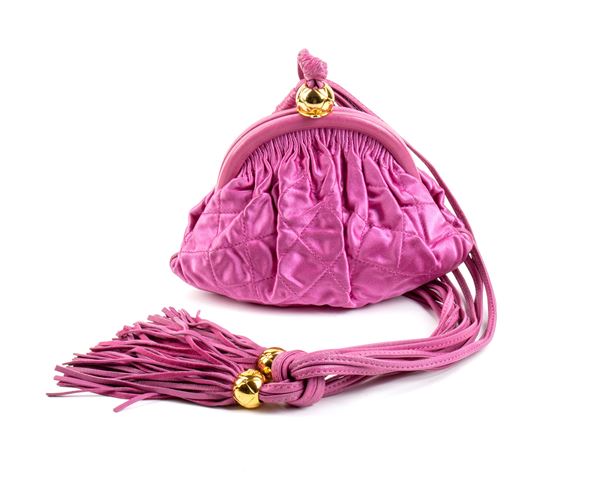 Chanel - Vintage shoulder Pink Satin Bag, 1990