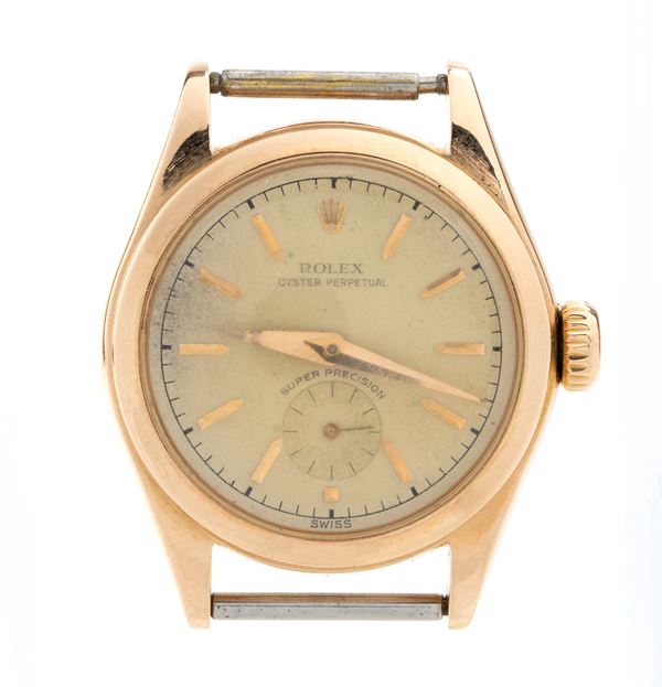 ROLEX - Oyster Perpetual Super Precision: 18k yellow gold watch case