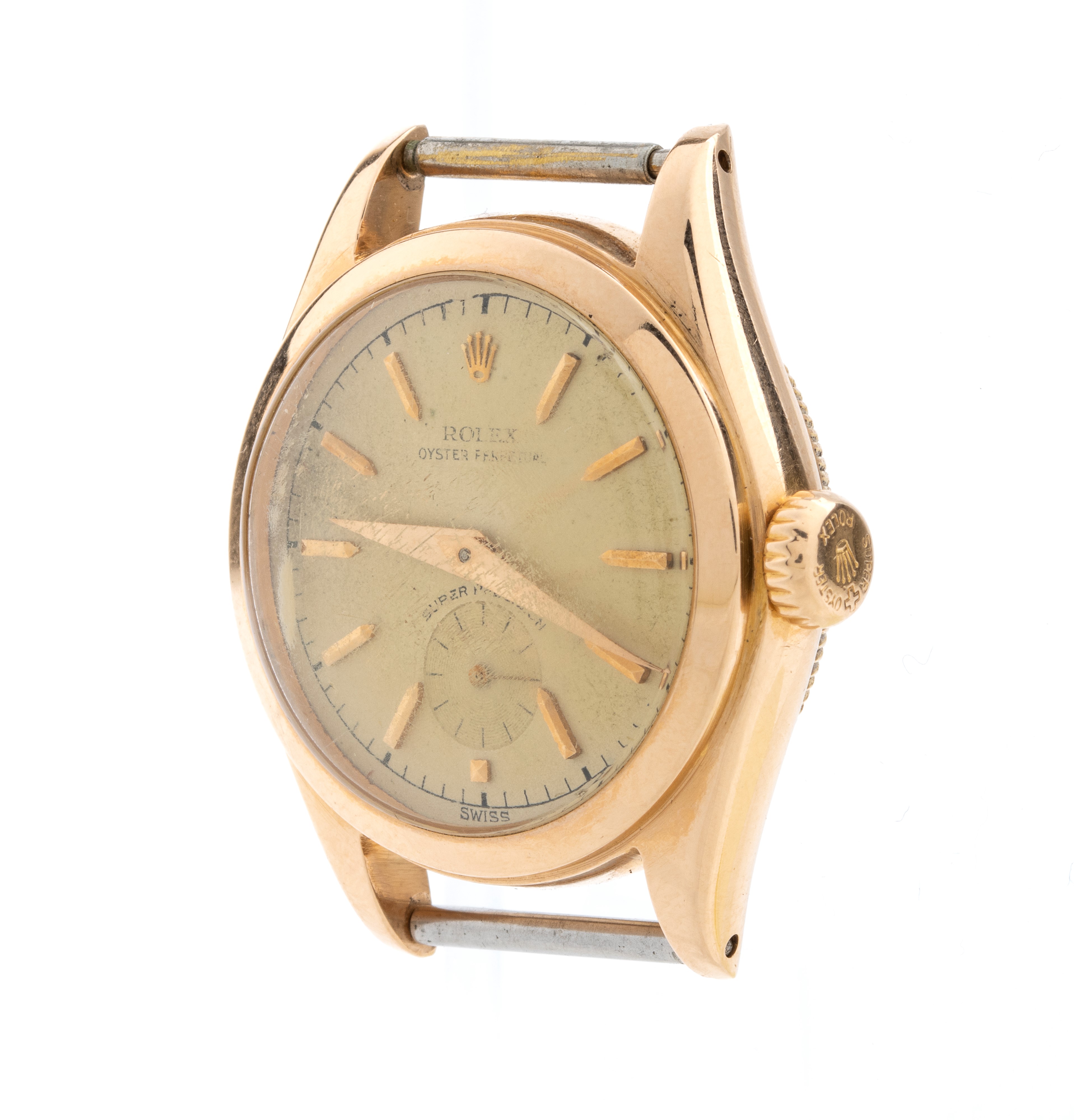 Oyster Perpetual Super Precision: cassa di orologio da polso in oro 18k