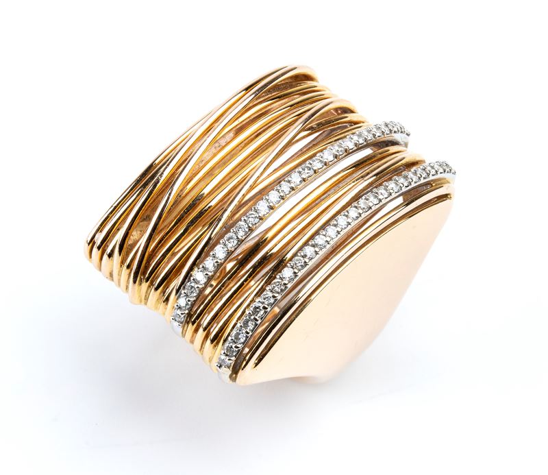 Anello in oro e diamanti