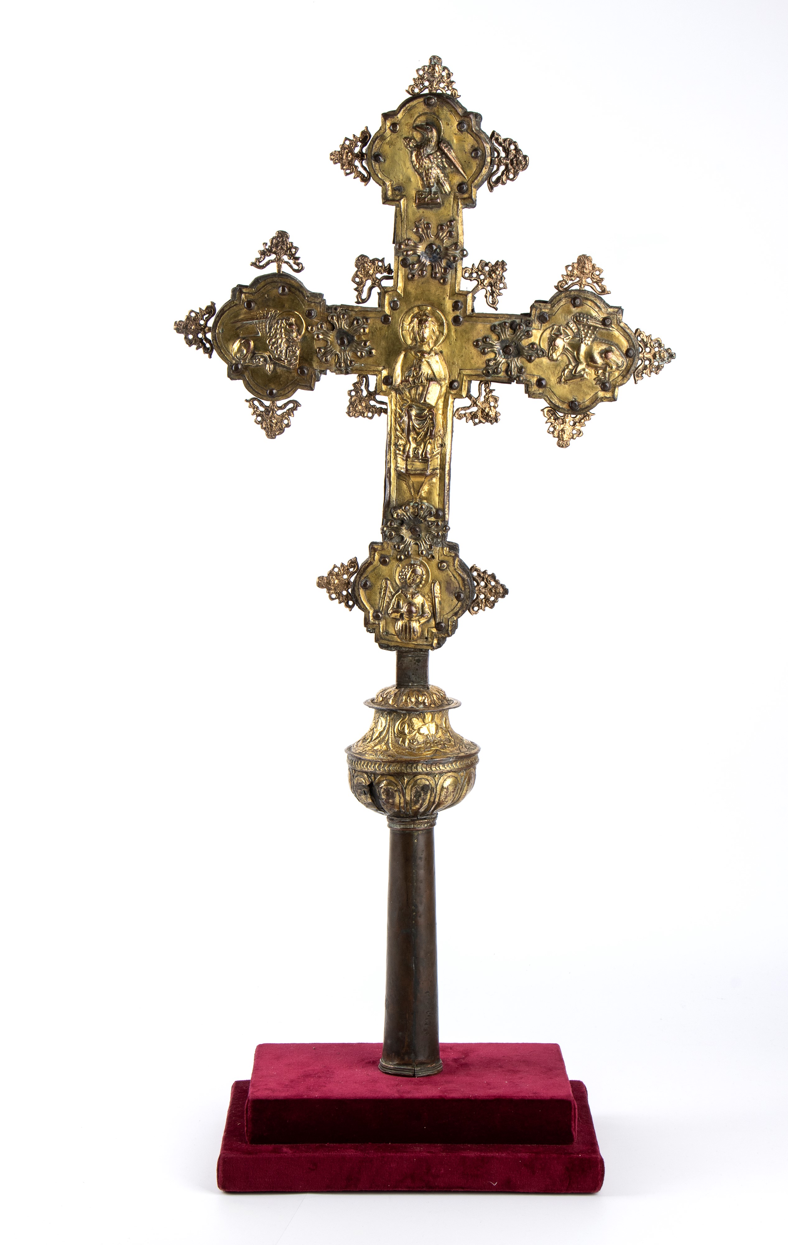 Croce processionale in rame