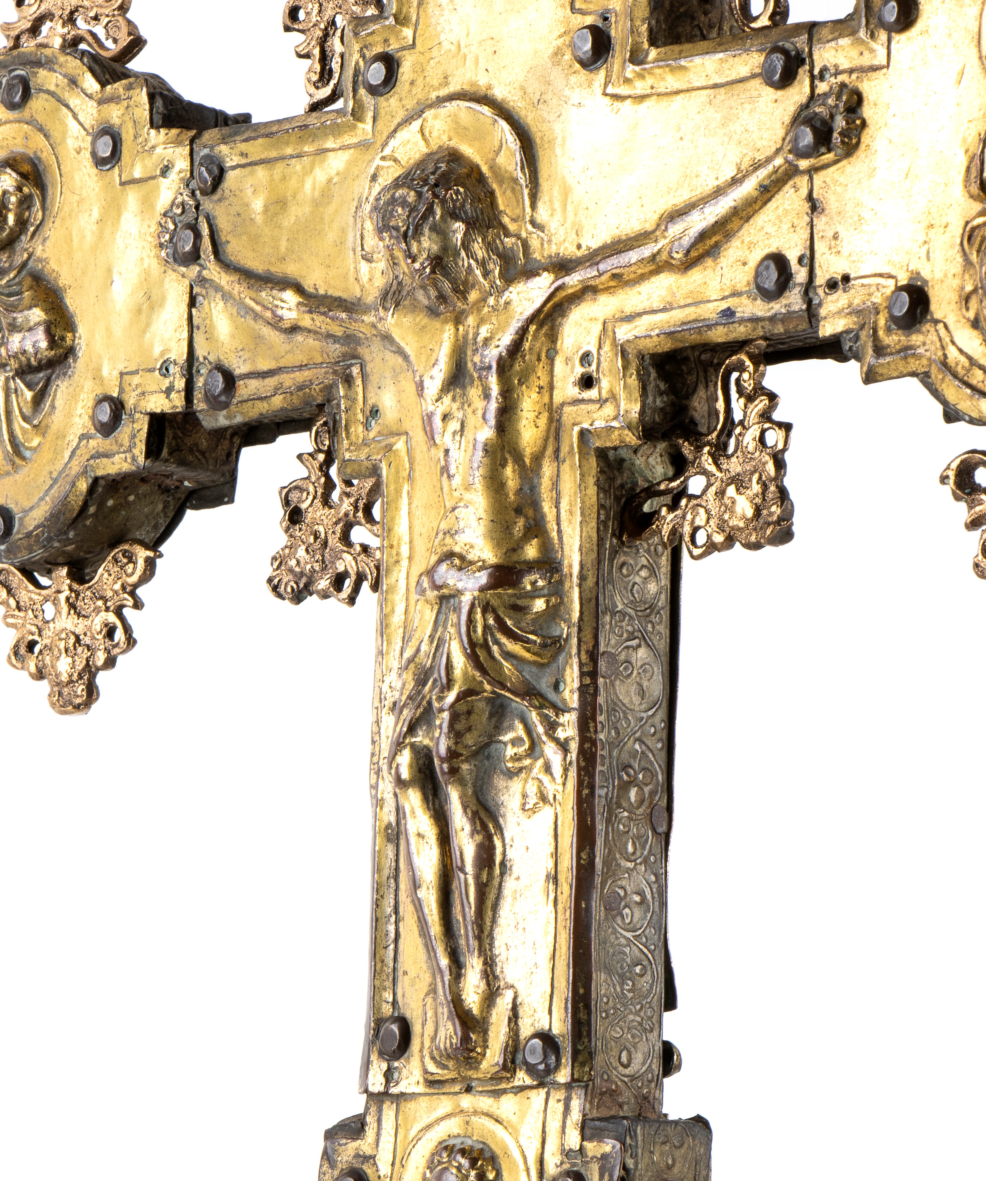 Croce processionale in rame