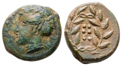 Sicily, Himera, C. 420-407 Bc. Æ Hemilitron (17mm, 4.11g).