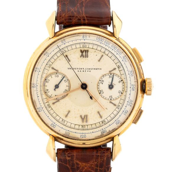 VACHERON CONSTANTIN - Chronograph: gold men's wristwatch